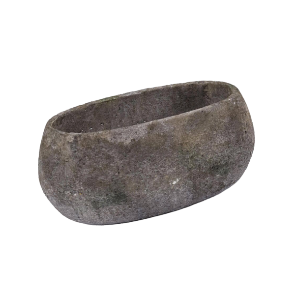 DISTRESSED OVAL VASE